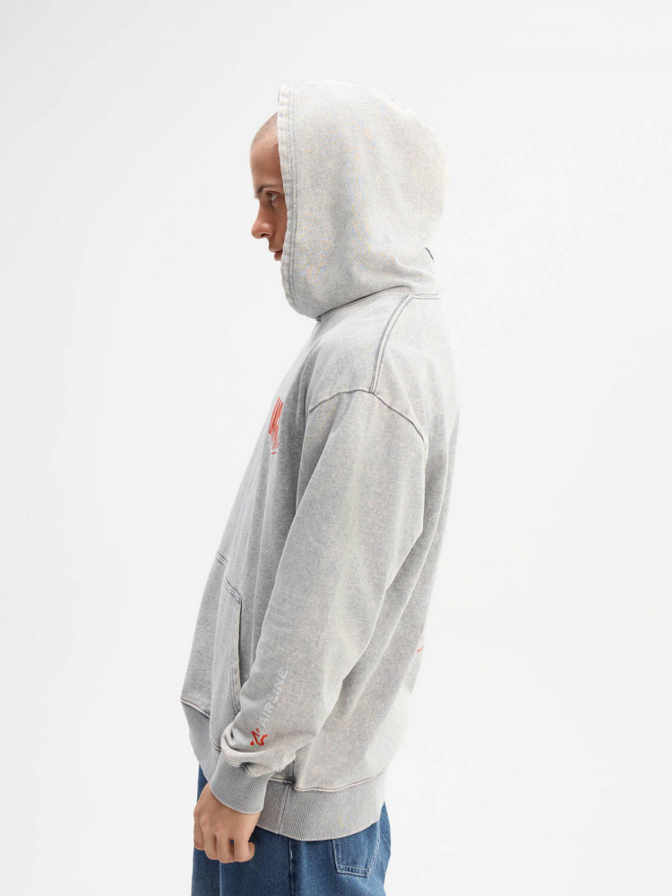 Толстовка серая унисекс Race vibes