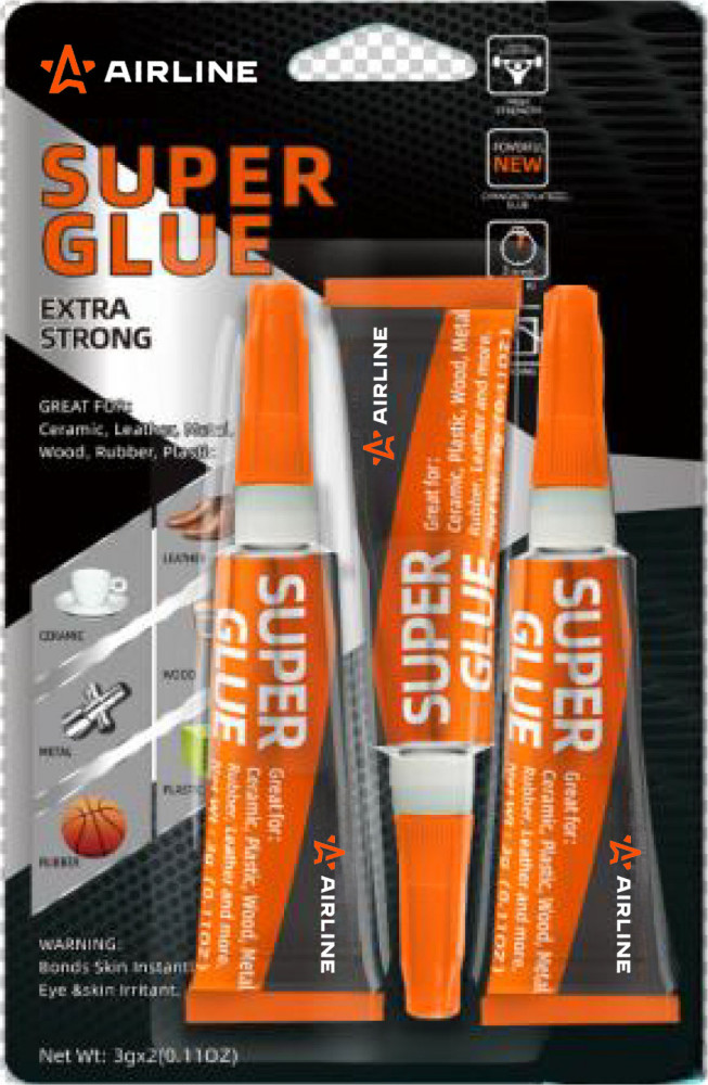 Клей супер гель цианакрилатный EXTRA STRONG, компл.: тюбик 3г,*3, блистер