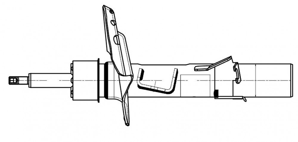 Амортизатор для автомобилей Volvo XC60 (08-) (стойка) передний левый