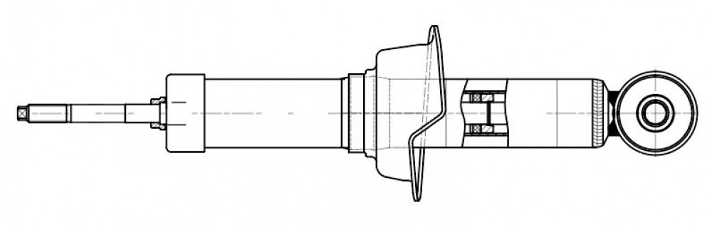 Амортизатор для автомобилей Mitsubishi Lancer (07-) (диск R18) задний