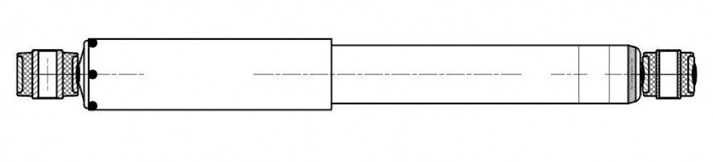 Амортизатор для автомобилей Opel Agila (00-)/Suzuki Ignis (03-) задний