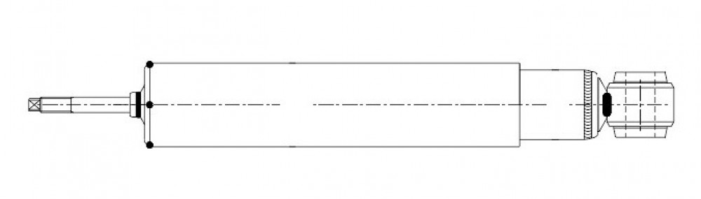Амортизатор для автомобилей КамАЗ Компас 5 (23-)/JAC N35 (328/551 10х65 19х42 I/О) передний