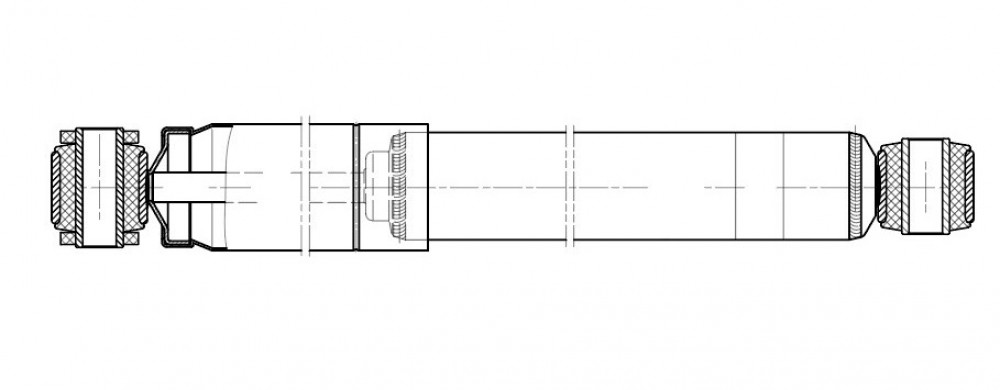 Амортизатор для автомобилей Mercedes LK / LN2 (84-) (431 / 713 60х50 14х50 14х40 O/O) передний