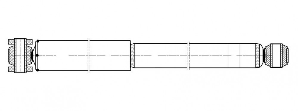 Амортизатор для автомобилей Mercedes T2 / LN1 (86-) / Vario (96-) (380 / 626 56х50 14х58 14х40 O/O) передний