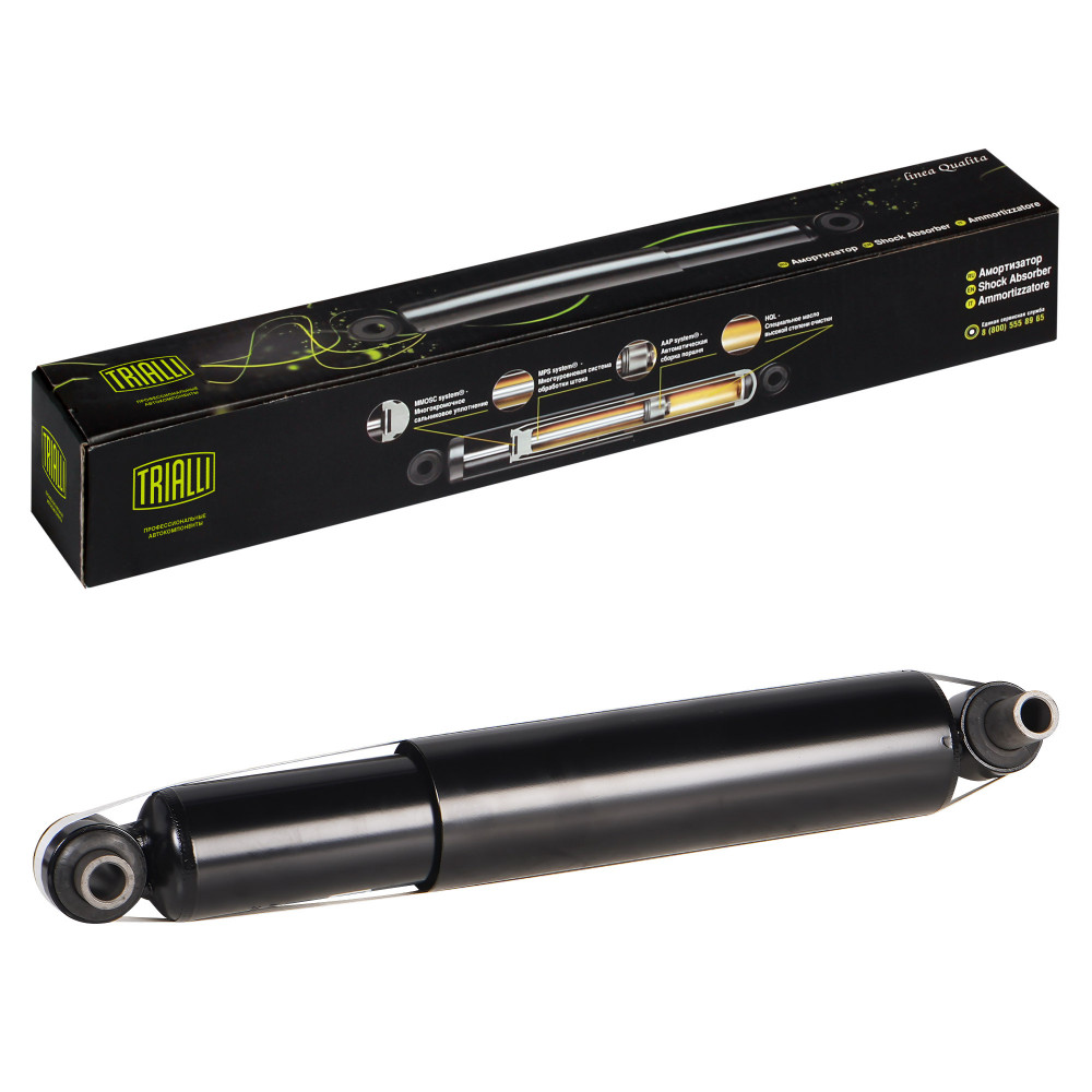 Амортизатор для автомобилей Volvo VN (96-) / VNL (06-) / VT (06-) (387 / 629 16x100 16x66 O/O) передний