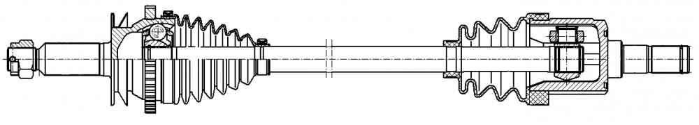 Привод задний для автомобилей Hyundai Santa Fe CM (06-) 2.2D (197л.с.) 4WD