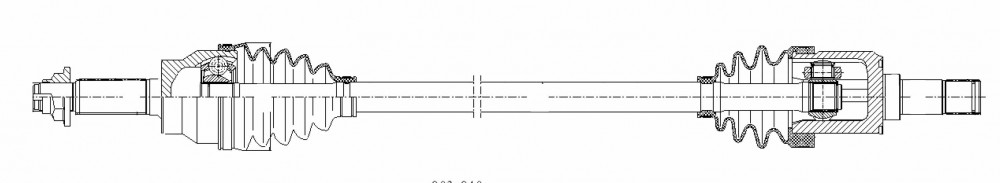 Привод для автомобилей Geely Atlas (16-) 1.8i/2.4i AT 4WD задний
