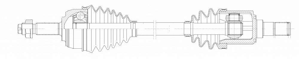 Привод для автомобилей Kaiyi E5 (21-) 1.5i CVT передний левый