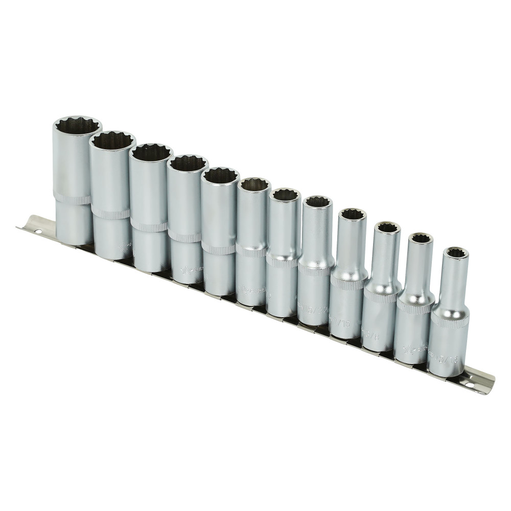Набор головок 1/2"DR двенадцатигранных глубоких 12пр. (5/16"DR-15/16"DR)