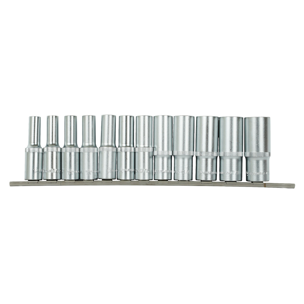Набор головок 1/2"DR двенадцатигранных глубоких 12пр. (5/16"DR-15/16"DR)