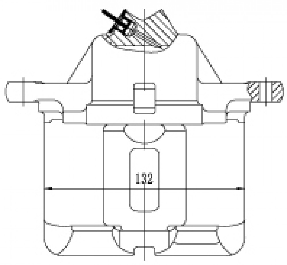 Суппорт тормозной для автомобилей Volvo 940 (90-)/II (94-)/960 (90-)/740 (83-) передний правый d=57мм