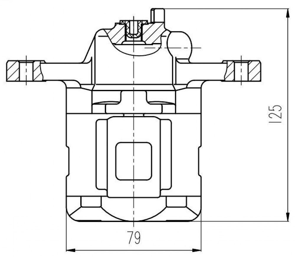 Суппорт тормозной для автомобилей Hyundai Sonata NF (05-)/YF (10-) задний правый d=34мм