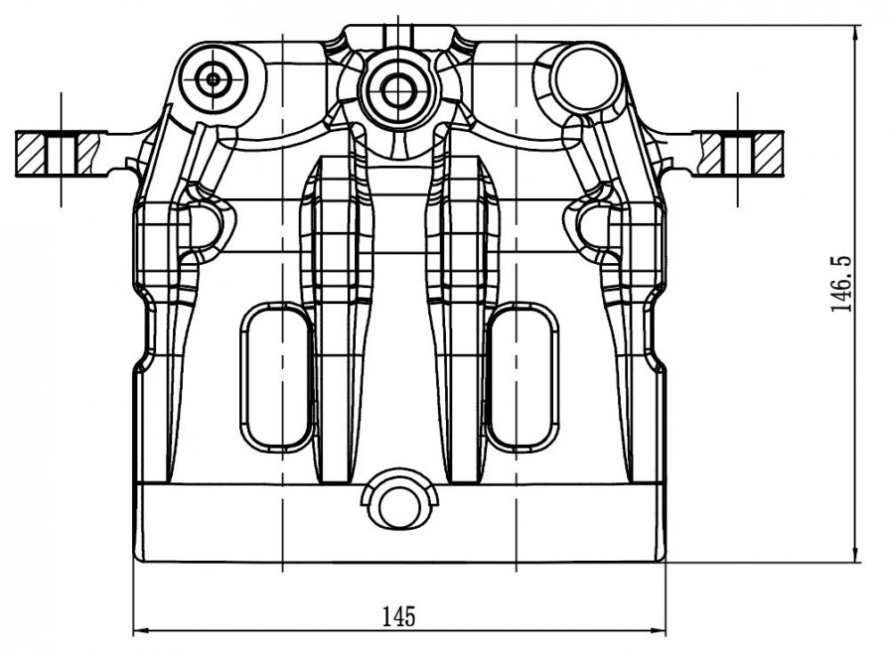 Суппорт тормозной для автомобилей Chevrolet Captiva (06-)/(11-)/Opel Antara (06-) передний правый d=45мм