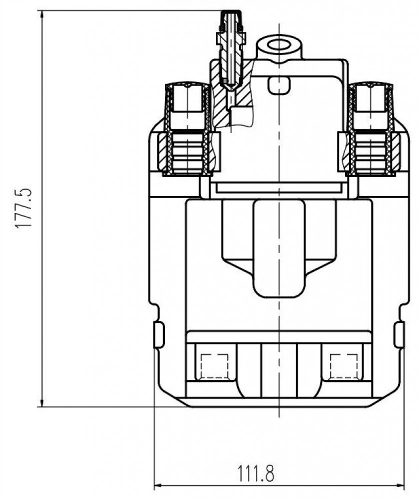 Суппорт тормозной для автомобилей BMW X5 E70 (07-)/F15 (13-)/X6 E71 (08-)/F16 (14-) задний правый d=44мм