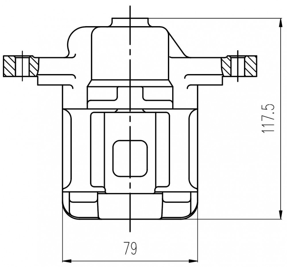 Суппорт тормозной для автомобилей Hyundai Sonata EF (98-)/Matrix (01-) задний правый d=34мм