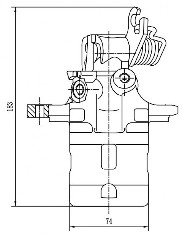 Суппорт тормозной для автомобилей Nissan Almera N15 (95-)/Almera N16 (00-) задний правый d=34мм