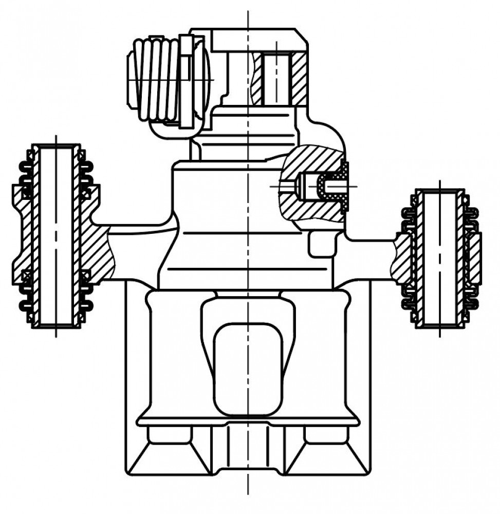 Суппорт тормозной для автомобилей Spectra (01-)/Shuma (97-)/Clarus (96-) задний левый d=34мм
