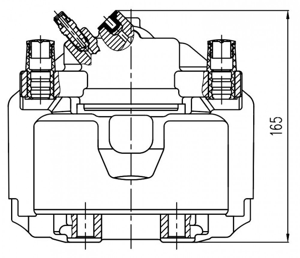 Суппорт тормозной для автомобилей Ford Kuga (13-) передний левый d=57мм