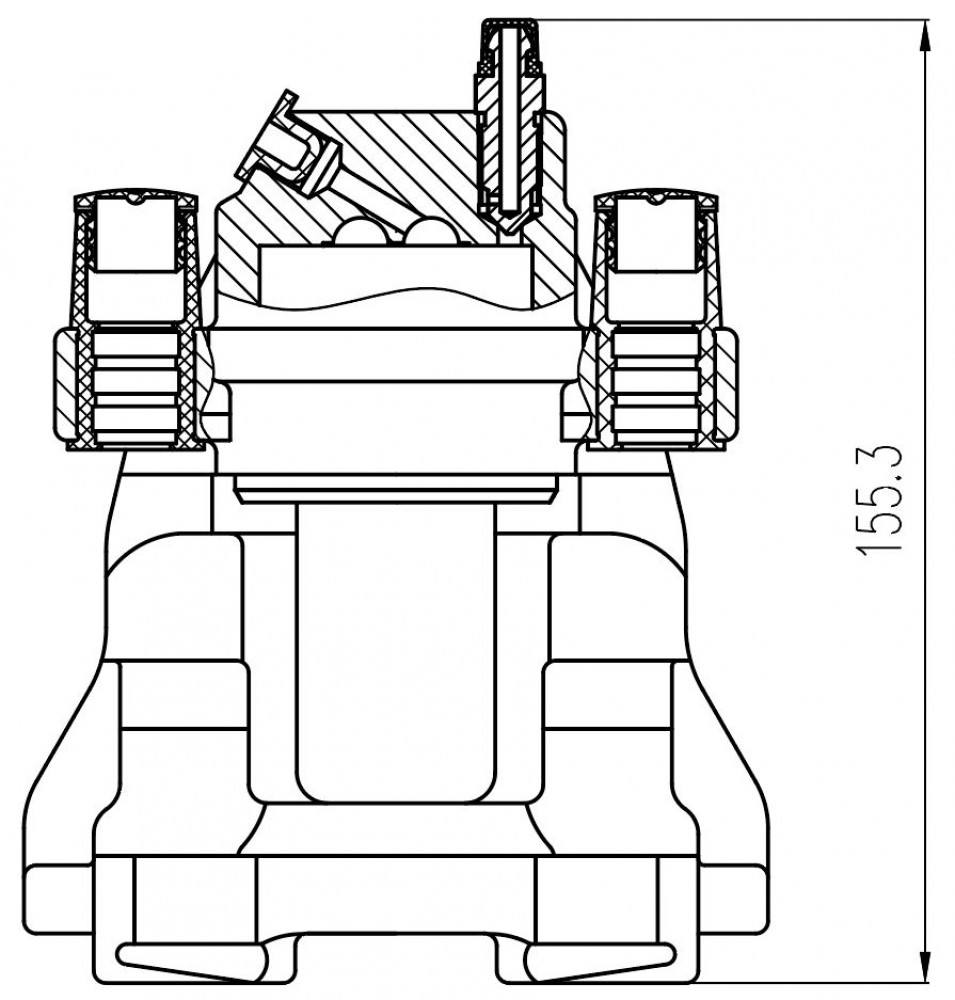 Суппорт тормозной для автомобилей Mercedes E W211 (02-) / W212 (09-) / S W221 (05-) задний правый d=42мм