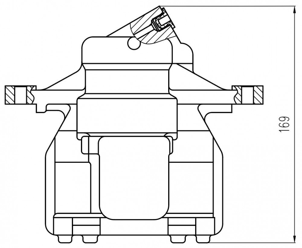 Суппорт тормозной для автомобилей Mercedes Sprinter (06-) / VW Crafter (06-) / (11-) задний правый d=51мм