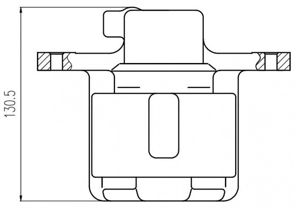 Суппорт тормозной для автомобилей Chevrolet Captiva (06-)/(11-)/Opel Antara (06-) задний правый d=40мм
