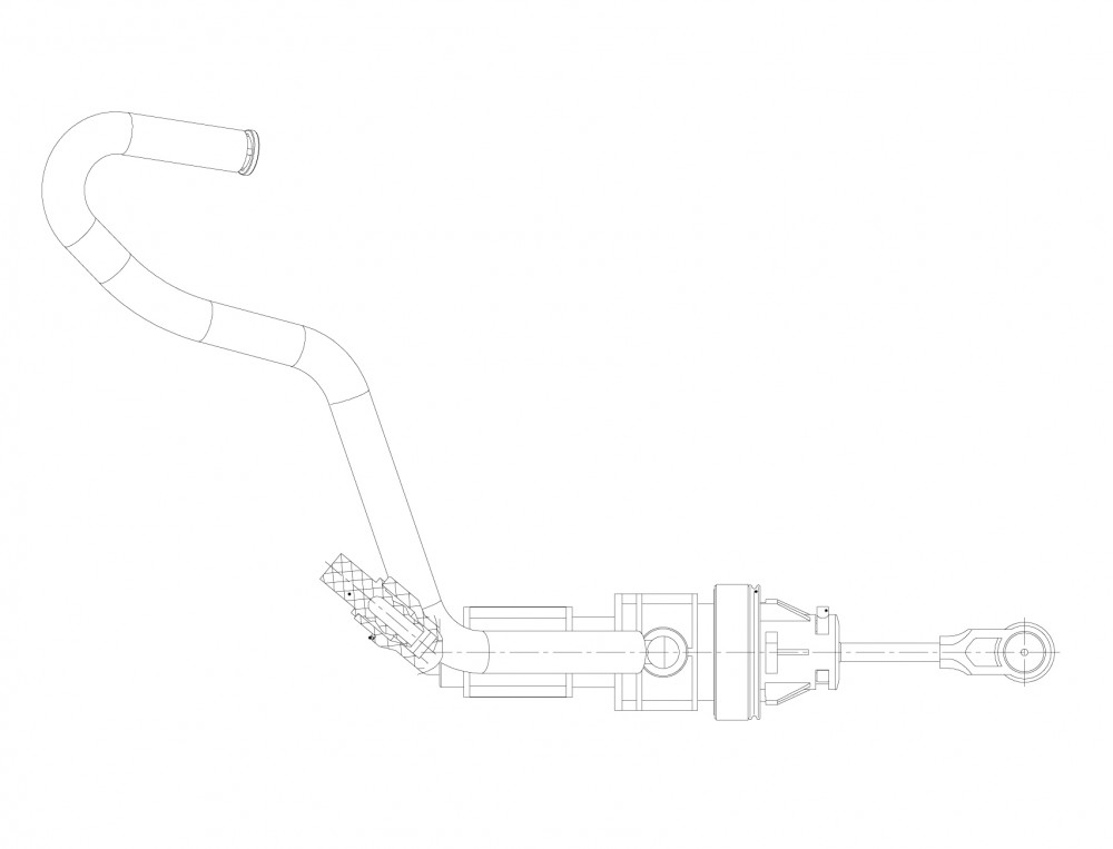 Цилиндр сцепления для автомобилей Mitsubishi Lancer X (07-) 1.8i, 2.0i / Outlander II (07-)/III (12-) 2.0i, 2.4i главный