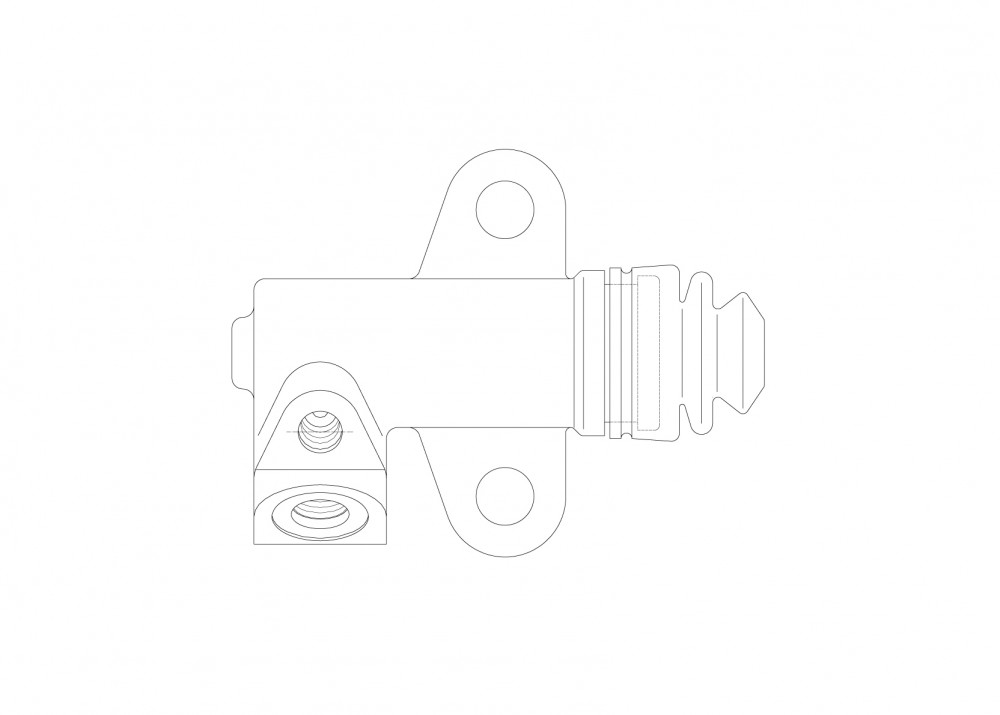 Цилиндр сцепления для автомобилей Nissan NP300 (08-) / Pickup (98-) / Navara (97-) 2.5dCi 4x4 рабочий