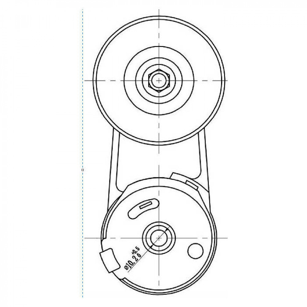Ролик привод. ремня для автомобилей Chevrolet Captiva (11-)/Opel Antara (06-)/Insignia (08-) 2.0T/2.4i (с натяж. мех.)