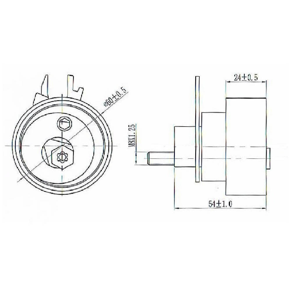 Ролик ГРМ для автомобилей VW Polo Sedan (RUS) (10-) 1.4i/1.6i (натяж.) (CM 1813)