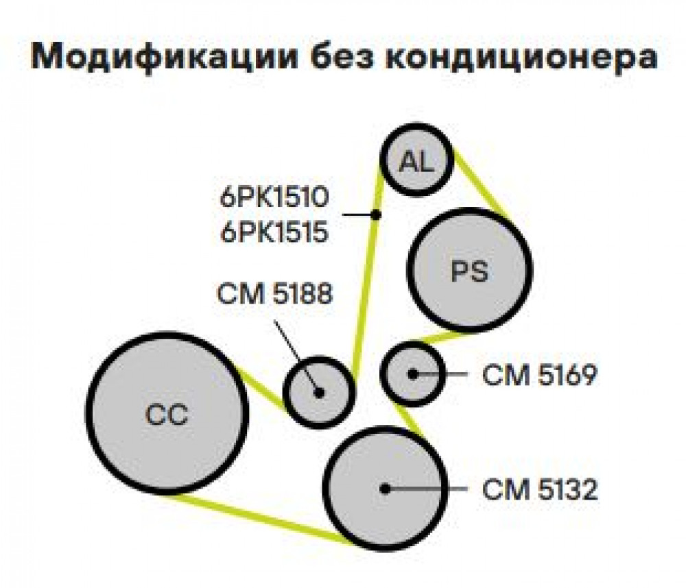 Ролик приводного ремня для автомобилей Hyundai Santa Fe (00-)/Santa Fe (06-) 2.0d/2.2d (опорный) паразитный взамен компрессора кондиционера