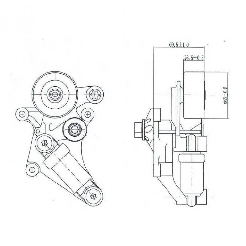 Ролик привод. ремня для автомобилей Mercedes E-Class (W211) (02-) 2.2d/2.7d (с натяж. мех.) (CM 5292)