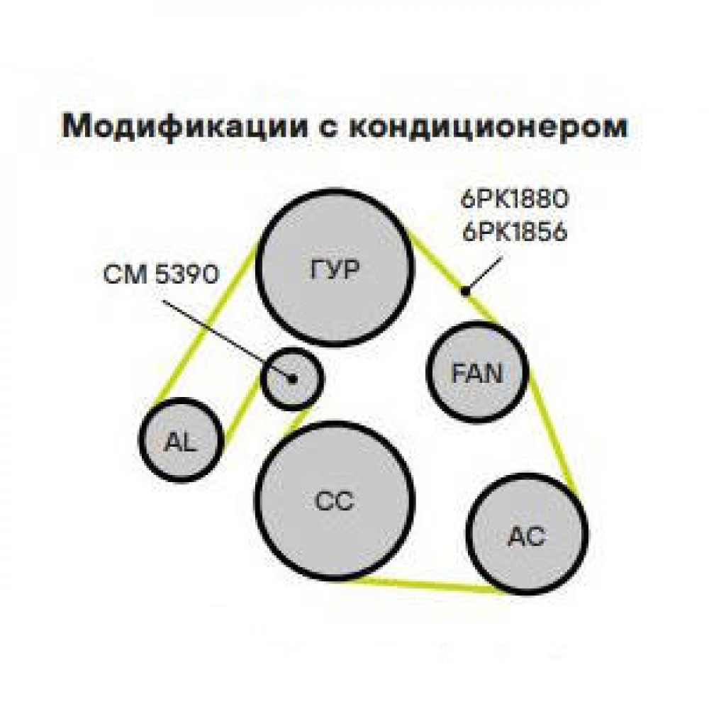 Ролик приводного ремня для автомобилей Audi A6 (97-) 2.4i/2.7i/2.8i (с натяжным механизмом)