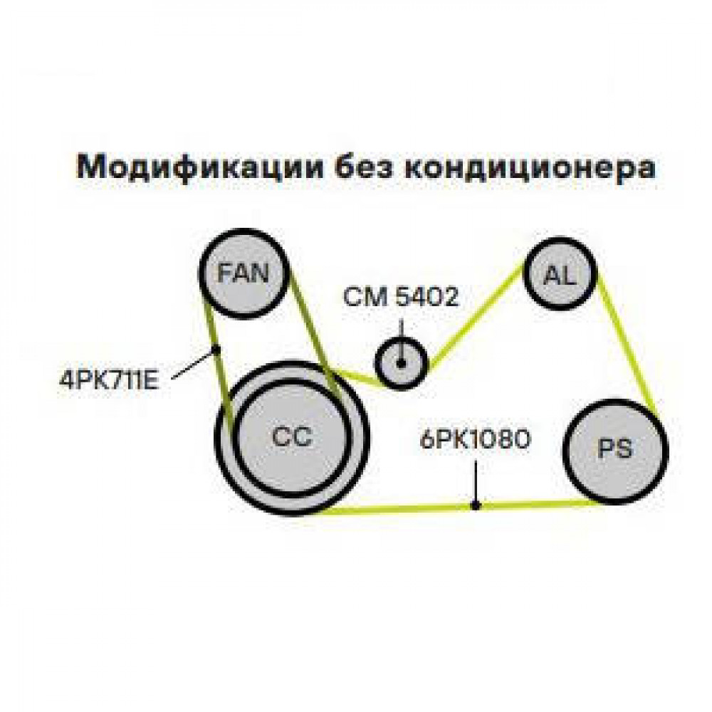 Ролик приводного ремня для автомобилей VW Tiguan (07-)/Transporter T5 (03-) 2.0TDi с натяжным механизмом
