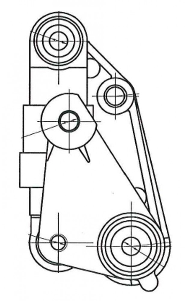 Ролик приводного ремня для автомобилей BMW 5 (E39) (95-) 2.0i/2.2i/2.5i/2.8i/3.0i (с натяжным механизмом)