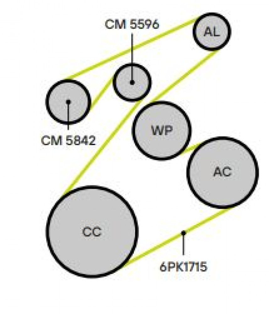Ролик приводного ремня для автомобилей BMW X1 F48 (15-) 1.2i/1.5i/2.0i/1.5d/2.0d [B46/8;36/8;37/7] (только ролик)