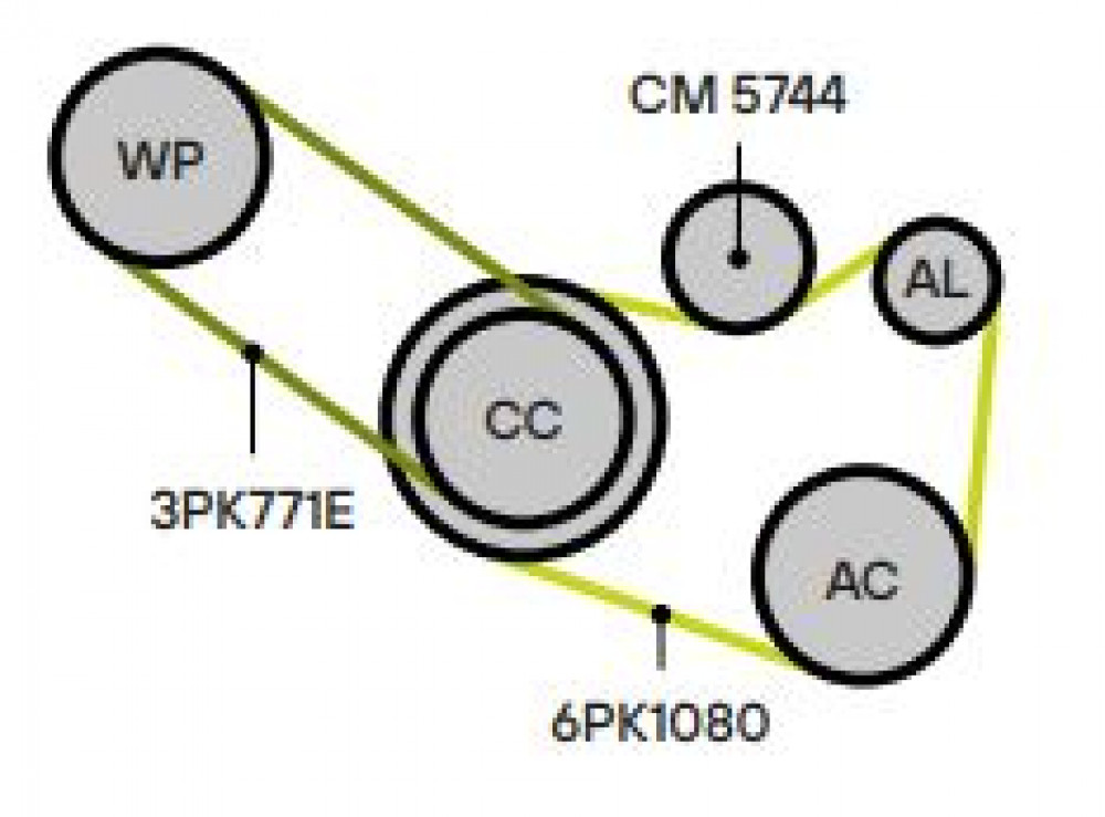 Ролик приводного ремня для автомобилей Kia Sorento IV (20-)/K5 (20-) 2.5i (с натяжным механизмом)
