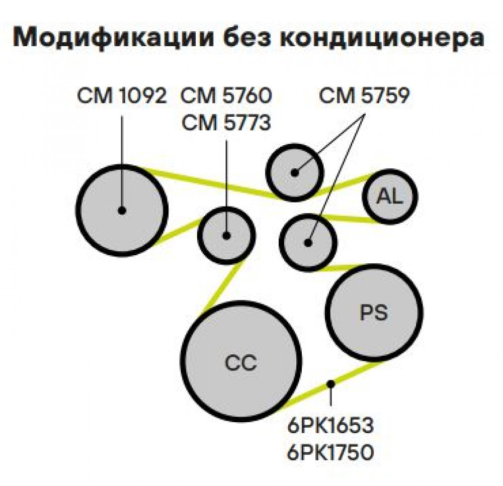Ролик приводного ремня для автомобилей ГАЗ 31105 (дв. Chrysler) (с натяжным механизмом) пруж. h26