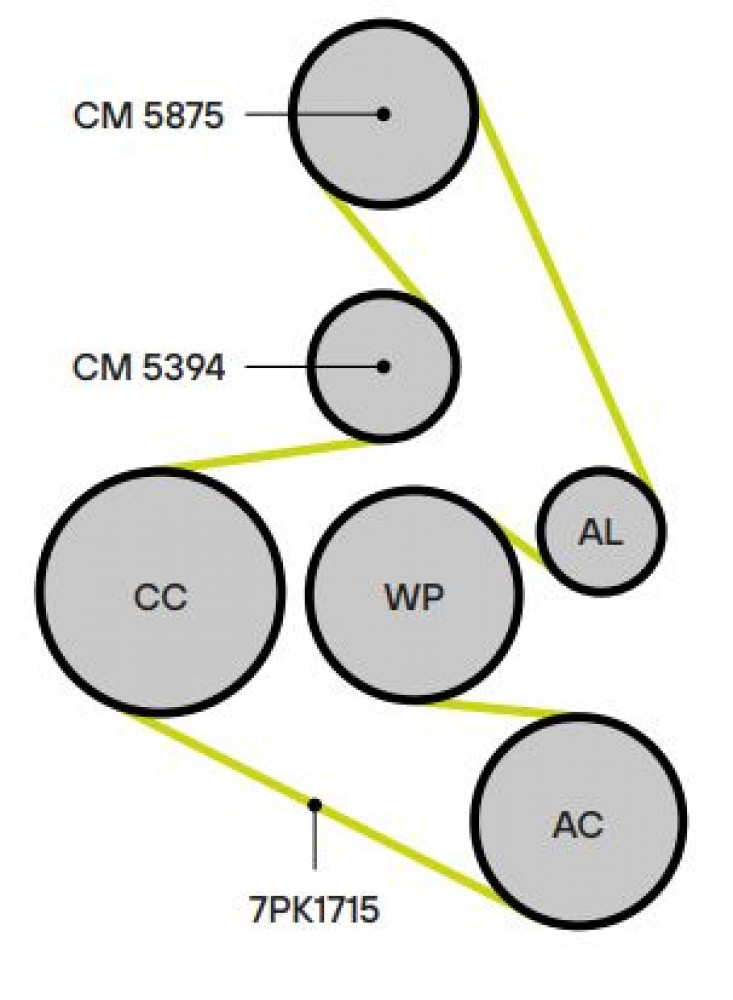 Ролик приводного ремня для автомобилей Honda Accord (08-) 2.4i [K24Z3] (опорный)