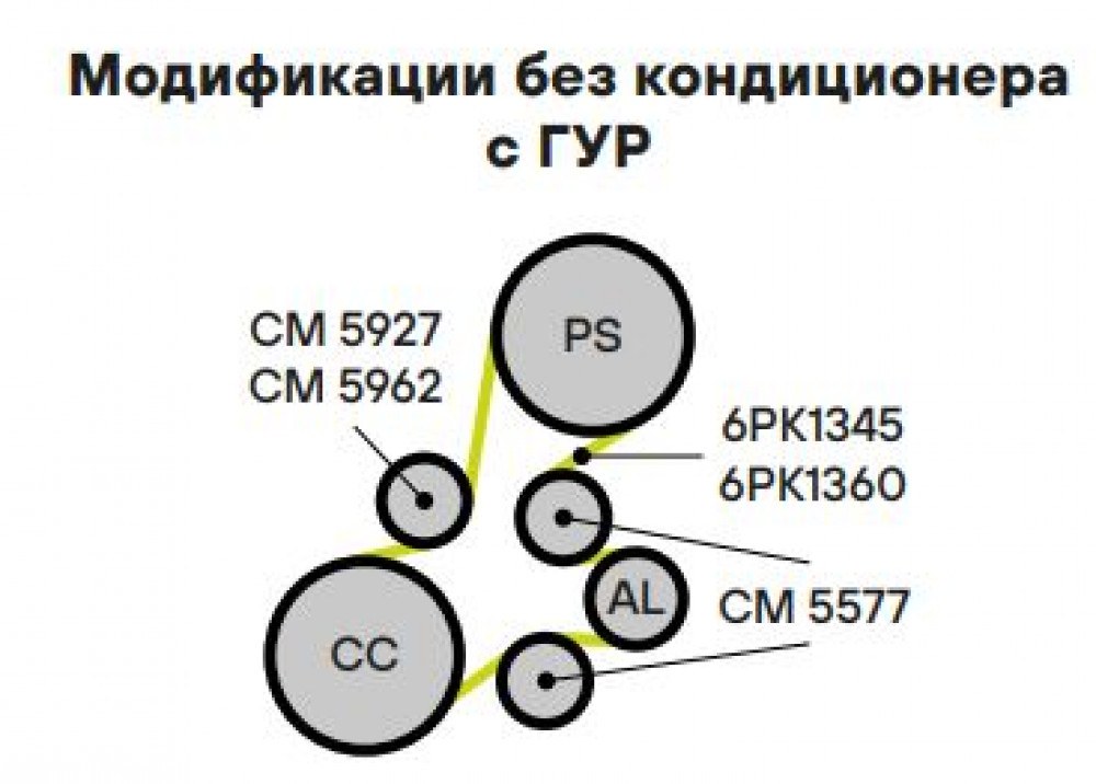 Ролик приводного ремня для автомобилей Peugeot 307 (00-) 1.4d/1.6d (с натяжным механизмом) d55