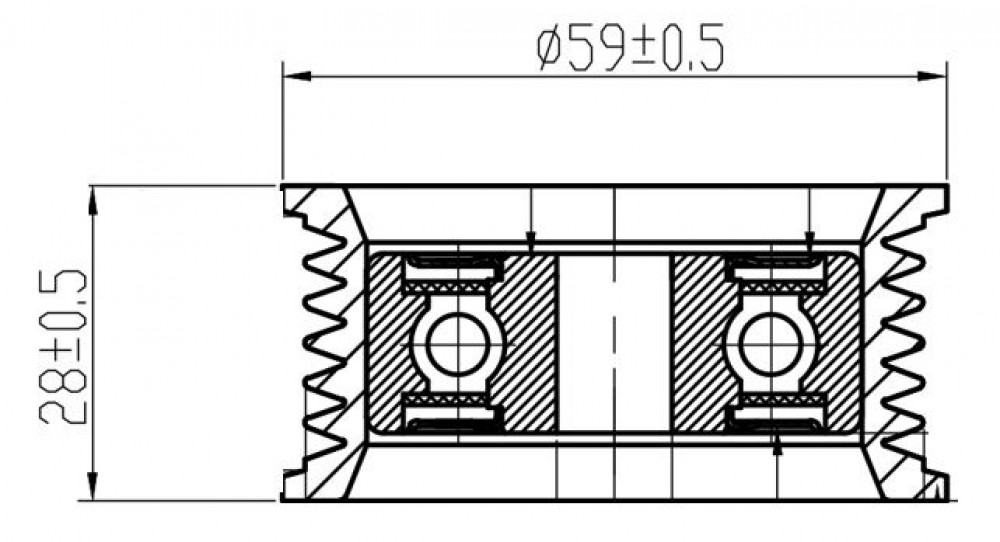 Ролик приводного ремня для автомобилей Lexus RX (15-)/NX (14-) 2.0T [8AR] (опорный)