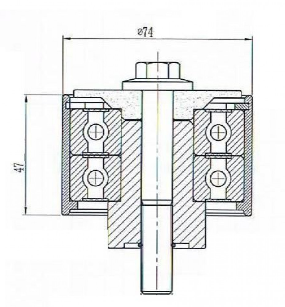 Ролик приводного ремня для автомобилей Iveco Stralis (02-)/Trakker (04-) [Cursor 8/10/13] (опорный)