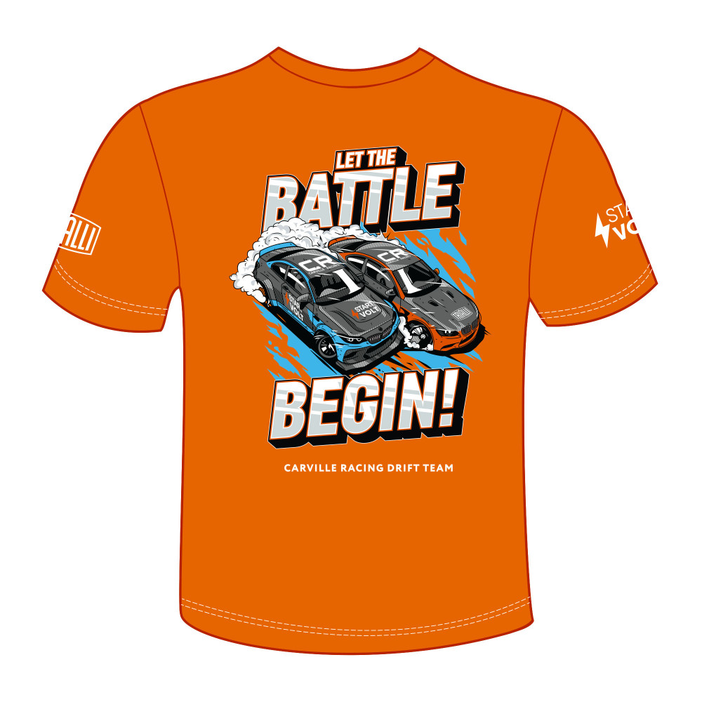 Футболка оранжевая "Let the battle begin" CR2022