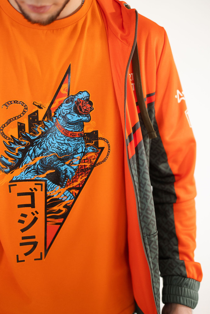 Футболка Driftzilla оранжевая