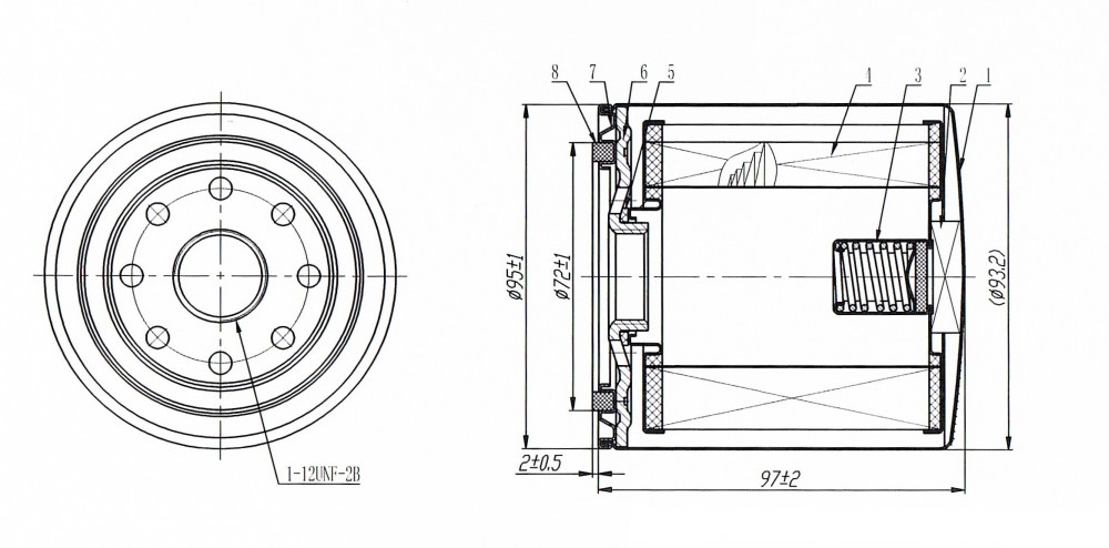 Фильтр КПП для спецтехники JCB 200/500/900-series/CX/DX/TM-series