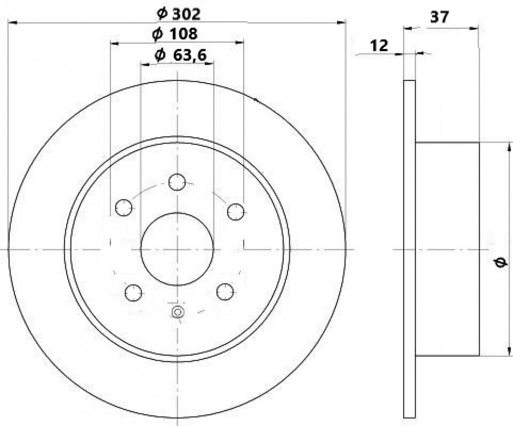 Диски тормозные для автомобилей Geely Monjaro (22-) / Tugella (19-) задний d=302 окрашенный
