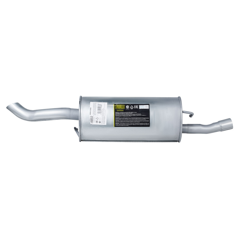 Глушитель для автомобилей Ford Fusion (02-) 1.6i основной (овальная банка) (алюминизированная сталь)