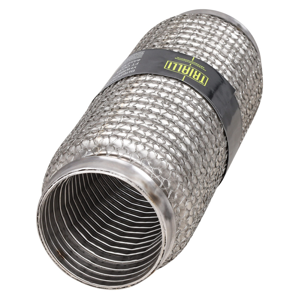 Виброкомпенсатор выхлопной трубы (Гофра) 64x230 Hydra/Wire Mesh (нержавеющая сталь)