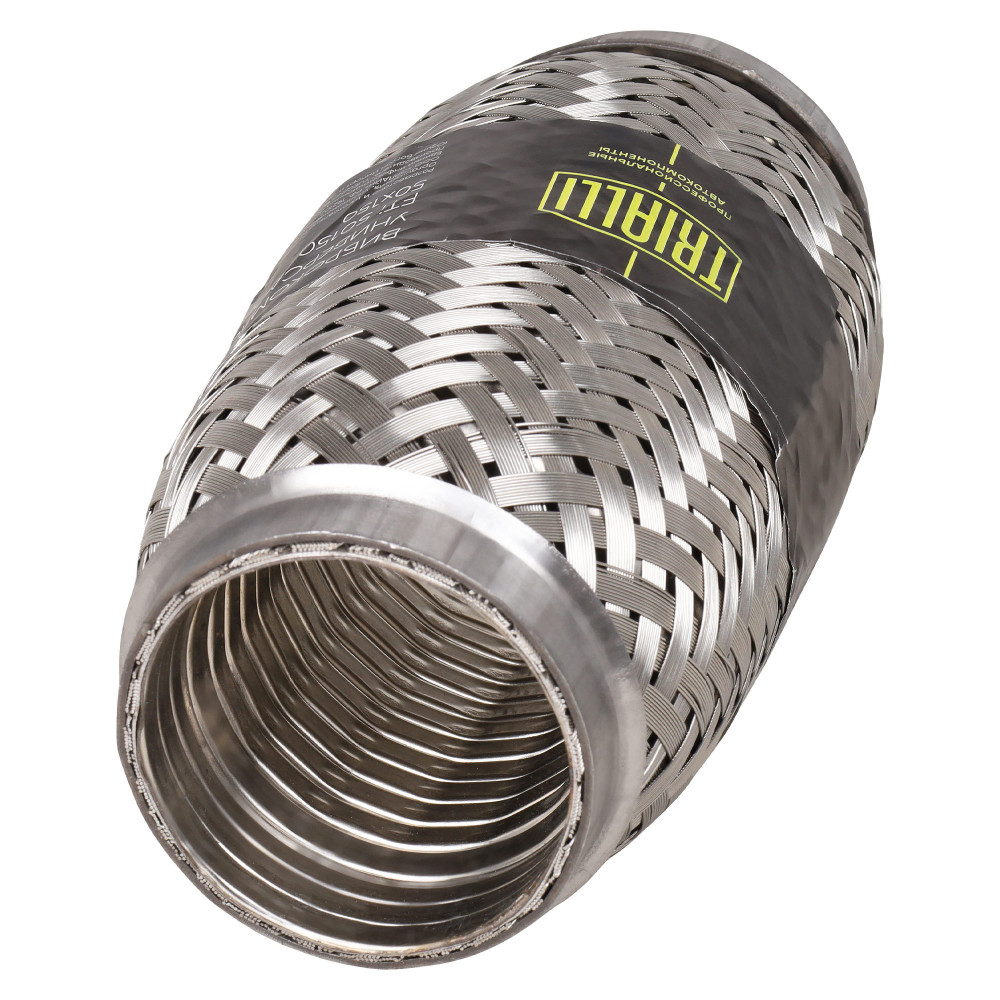 Виброкомпенсатор выхлопной трубы (Гофра) 50x150 InterLock (нержавеющая сталь)
