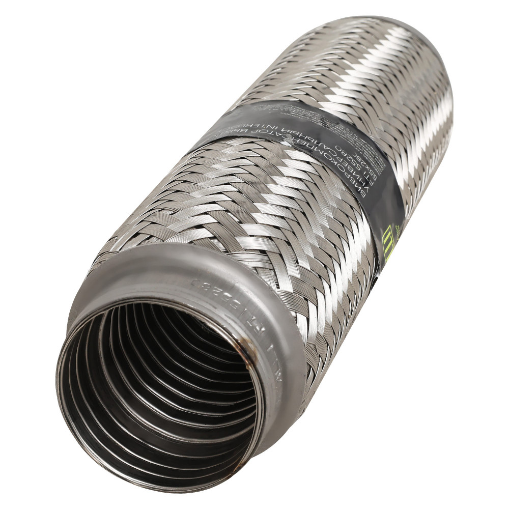 Виброкомпенсатор выхлопной трубы (Гофра) 55x280 InterLock (нержавеющая сталь)