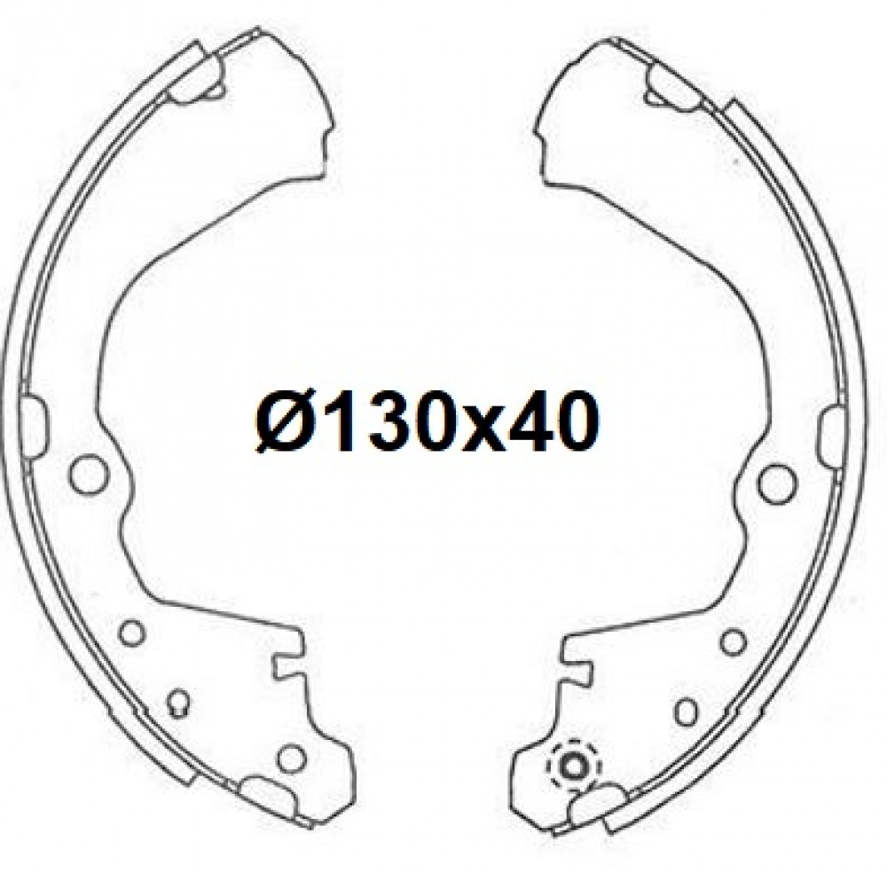 Колодки тормозные для автомобилей Nissan Serena (91-) / Prarie (98-) / Liberty (98-) барабанные